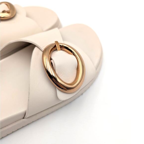 Steve Madden Mandie Slide Sandals Women's Bone Leather Size US8 EU38.5 - Picture 9 of 12